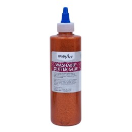 Handy Art® Washable Glitter Glue, 8 oz., Orange