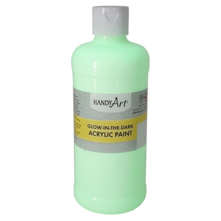 Handy Art® Glow-in-the-Dark Acrylic Paint 16 oz., Clear Glow