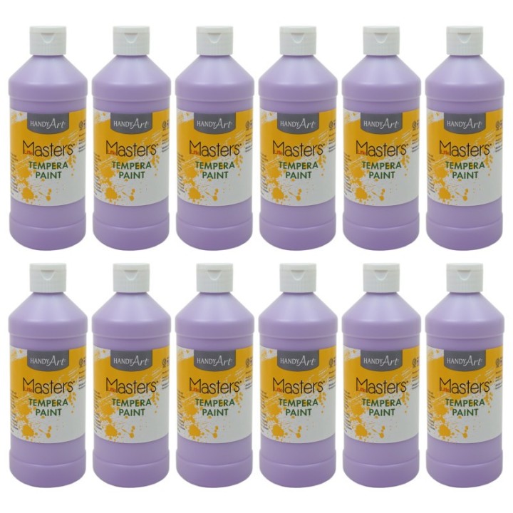 Handy Art® Little Masters® Tempera Paint 16 oz., Light Purple, Pack of 12