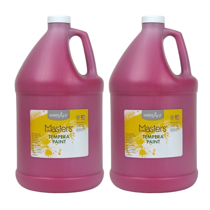 Handy Art® Little Masters® Tempera Paint, Magenta, Gallon, Pack of 2