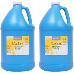 Handy Art® Little Masters® Tempera Paint, Light Blue, Gallon, Pack of 2