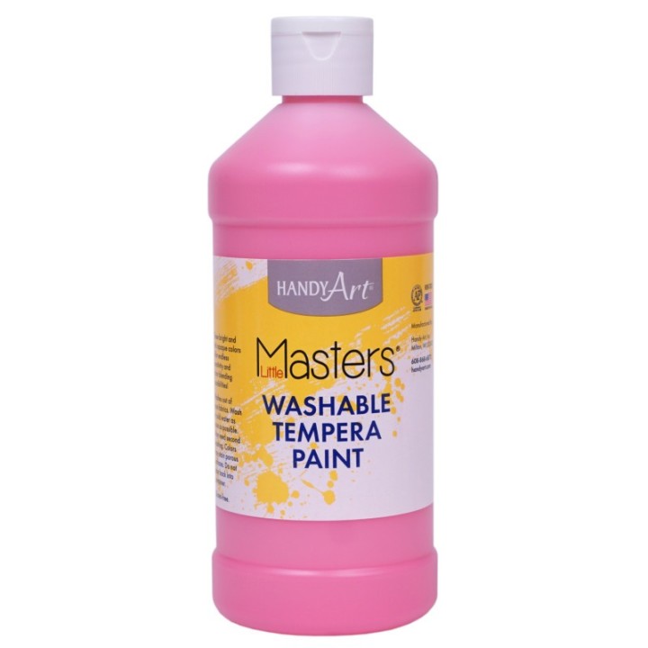 Handy Art® Little Masters® Washable Tempera Paint, Pink, 16 oz.