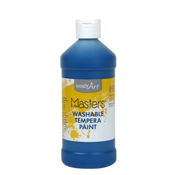 Handy Art® Little Masters® Washable Tempera Paint, Blue, 16 oz.