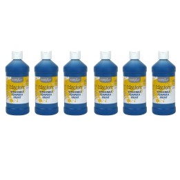 Handy Art® Little Masters® Washable Tempera Paint, Blue, 16 oz., Pack of 6