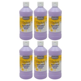 Handy Art® Little Masters® Washable Tempera Paint, 16 oz., Light Purple, Pack of 6