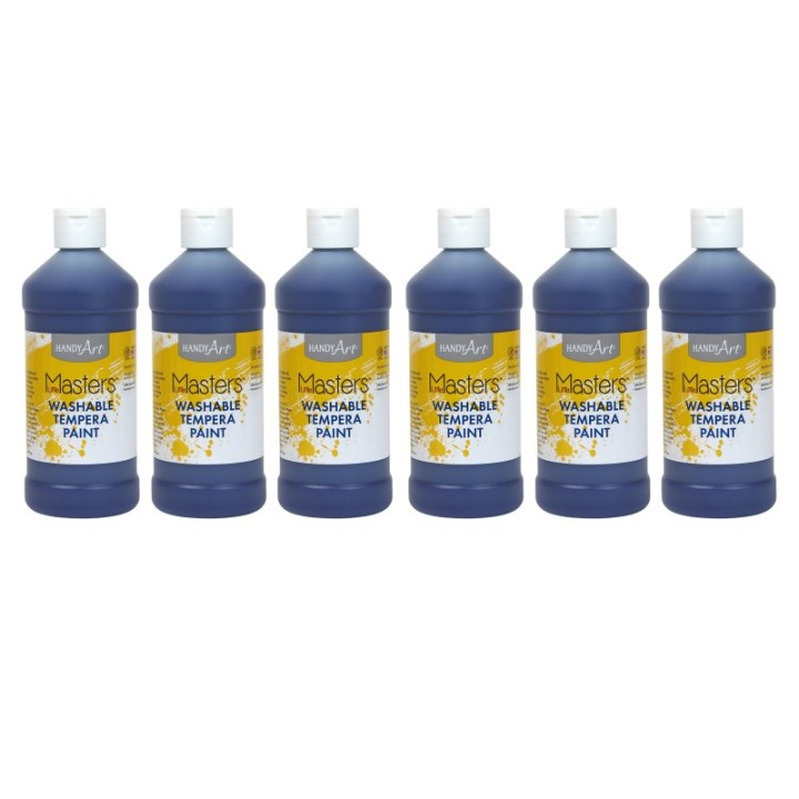 Handy Art® Little Masters™ Washable Paint, Violet, 16 oz., Pack of 6