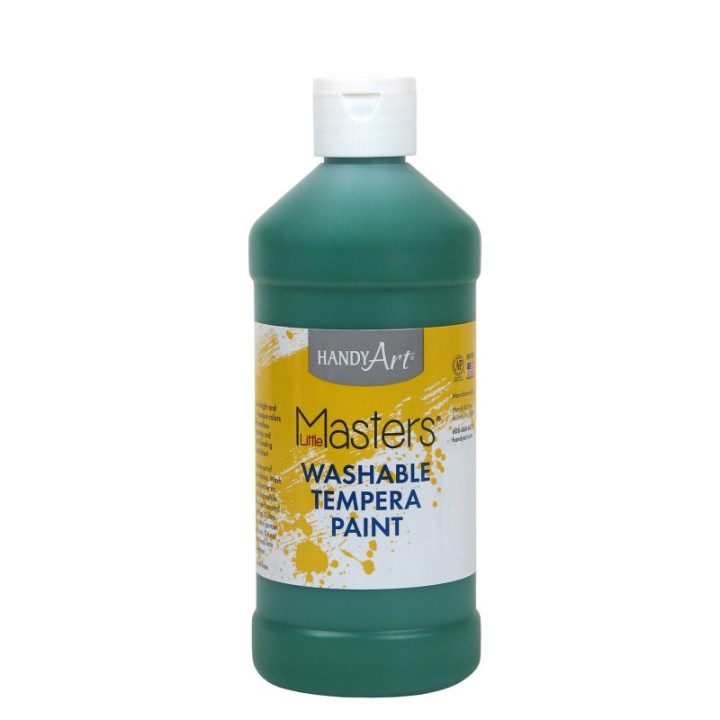 Handy Art® Little Masters® Washable Tempera Paint, Green, 16 oz.