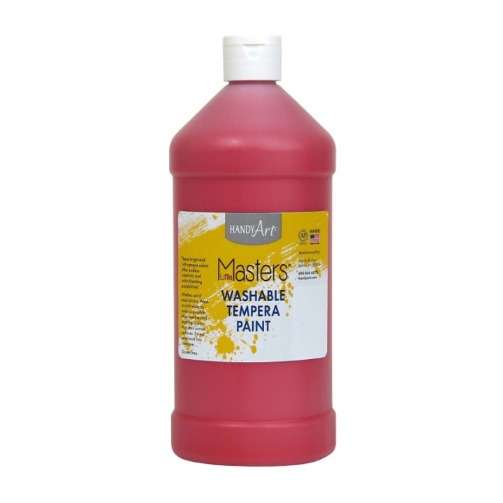 Handy Art® Little Masters® Washable Tempera Paint, Red, 32 oz.