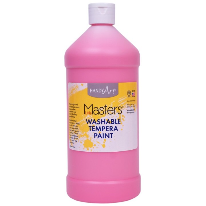 Handy Art® Little Masters® Washable Tempera Paint, Pink, 32 oz.