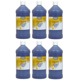 Handy Art® Little Masters® Washable Tempera Paint, Violet, 32 oz., Pack of 6