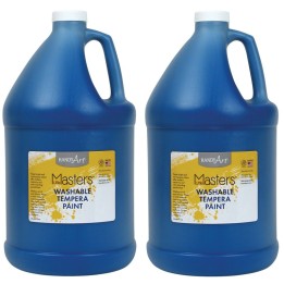 Handy Art® Little Masters® Washable Tempera Paint, Blue, Gallon, Pack of 2