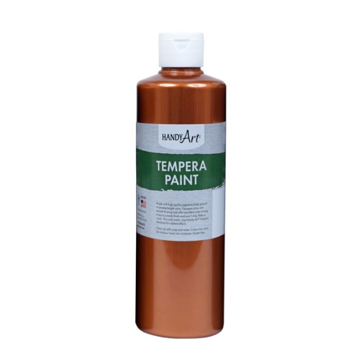 Handy Art® Metallic Tempera Paint, 16 oz., Copper