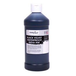 Handy Art® Black Velvet India Ink, 16. oz
