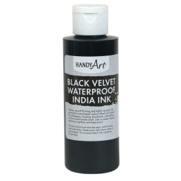 Handy Art® Black Velvet India Ink, 4. oz