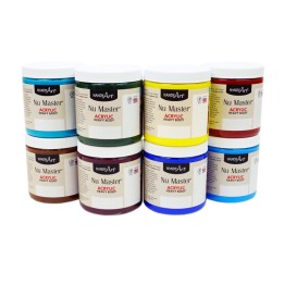 Handy Art® Nu Master Heavy Body Acrylic, Secondary Colors, 8 oz, Set of 8