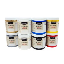 Handy Art® Nu Master Heavy Body Acrylic, Mixing Effects Colors, 8 oz, Set of 8