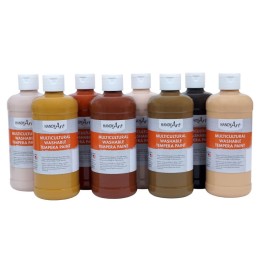 Handy Art® Washable Tempera 8-Pint Multicultural Set