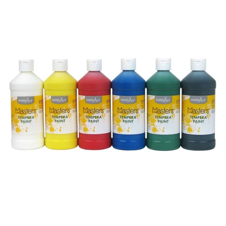 Handy Art® Little Masters® Tempera Paint, Pint, 6-Color Kit