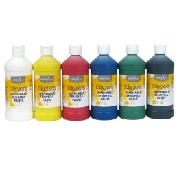 Handy Art® Little Masters® Washable Tempera Paint, Pint, 6-Color Kit