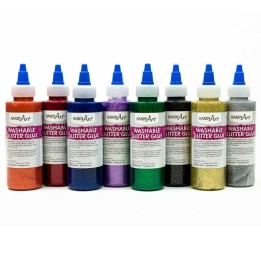 Handy Art® Glitter Glue, 4 oz Bottles, Set of 8