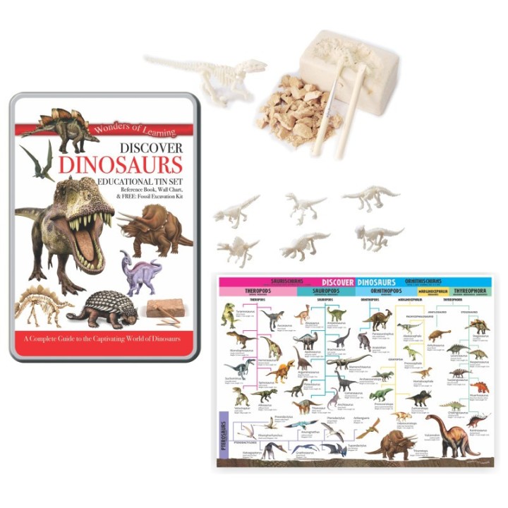Wonders of Learning Wonders of Learning Tin Set, Discover Dinosaurs