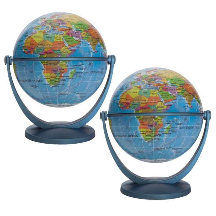 Waypoint Geographic Blue Ocean GyroGlobe, 4", Pack of 2