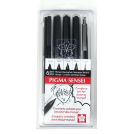 Sakura Pigma Sensei Manga Drawing Kit, 6-Piece Set