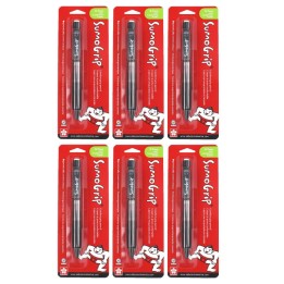 Sakura SumoGrip Comfort Grip Mechanical Pencil, 0.7mm, Gray, Blister Card, Pack of 6