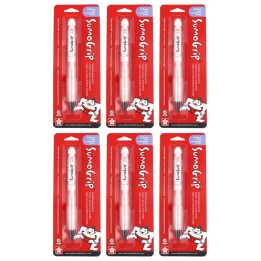 Sakura SumoGrip Comfort Grip Mechanical Pencil, 0.5mm, White, Blister Card, Pack of 6