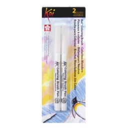 Sakura Koi Watercolor Coloring Brush Pen, Colorless Blenders, 2-Pack