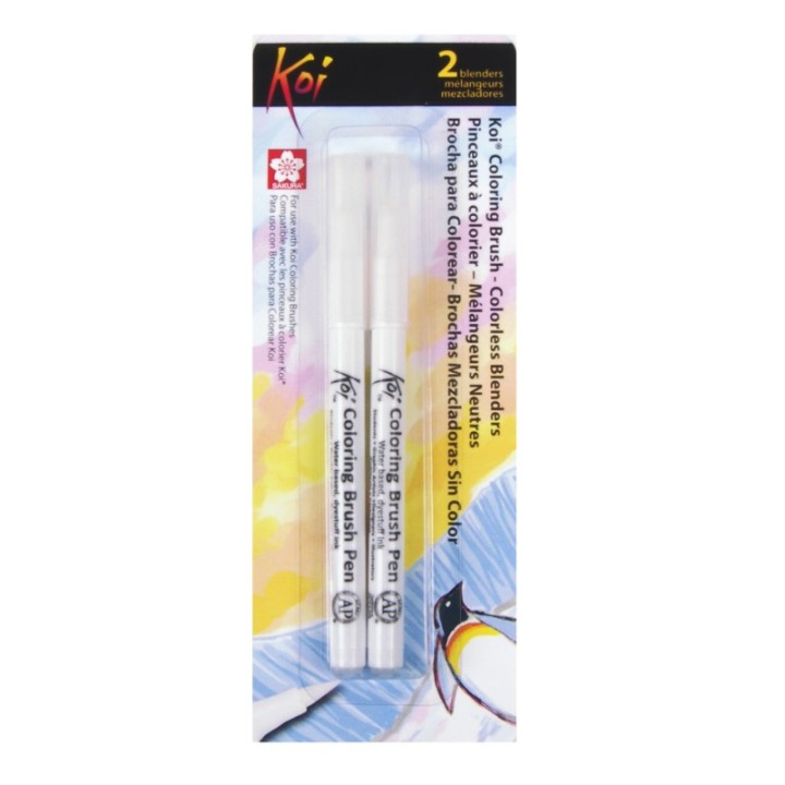 Sakura Koi Watercolor Coloring Brush Pen, Colorless Blenders, 2-Pack