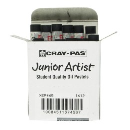 Sakura Cray-Pas Junior Artist Oil Pastels, Black, 12-Pack