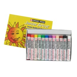 Sakura Cray-Pas Junior Artist Oil Pastels, Assorted Colors, 12-Piece Set