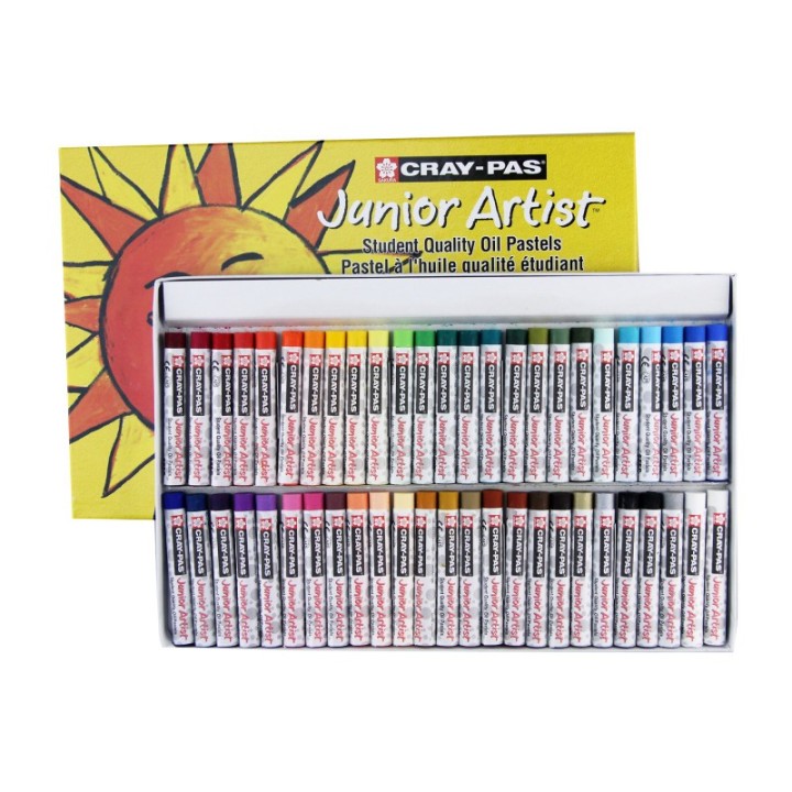 Sakura Cray-Pas Junior Artist Oil Pastels, 48 Assorted Colors, 50-Piece Set