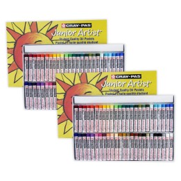 Sakura Cray-Pas Junior Artist Oil Pastels, 48 Assorted Colors, 50 Set Per Set, 2 Sets