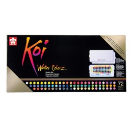Sakura Koi Water Colors Studio Sketch Box with 2 Brushes, 72 Colors