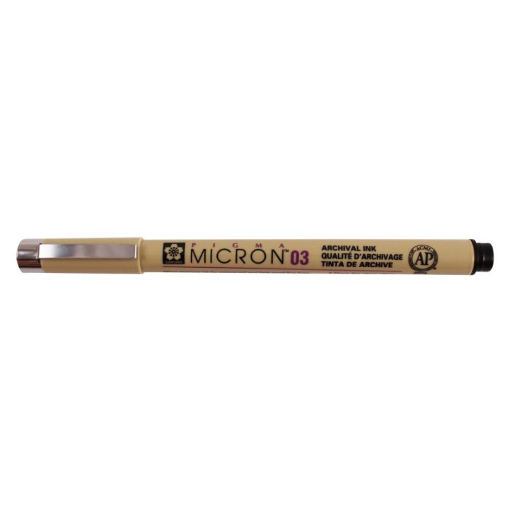 Sakura Pigma Micron Pen, Black, 0.35mm Size 03
