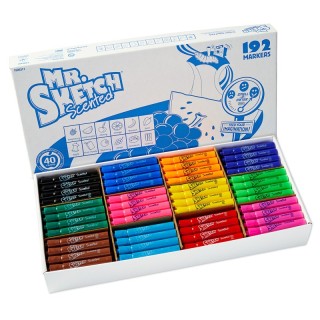 Mr. Sketch® Scented Chisel Tip Markers, 12 Colors, 192 Count