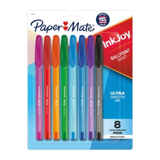 Paper Mate® InkJoy 100ST Ballpoint Pens, Medium Point, Assorted Ink, 8 Count