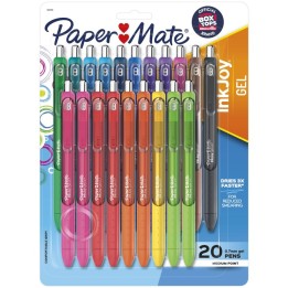 Paper Mate® InkJoy Gel Pens, Medium Point (0.7mm), Assorted, 20 Count