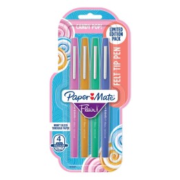 Paper Mate® Flair Felt Tip Pens, Medium Point, Candy Pop Pack, 4 Count