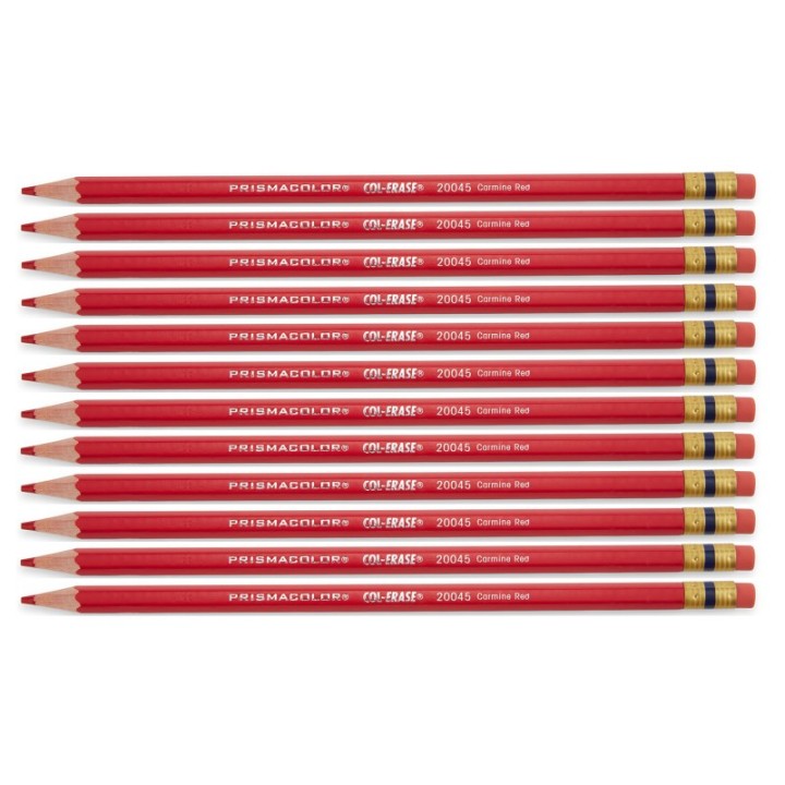 Prismacolor® Col-Erase® Colored Pencil, Carmine Red, Box of 12