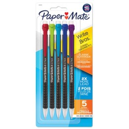 Paper Mate® Write Bros® Mechanical Pencil, 0.7mm, Assorted, Pack of 5