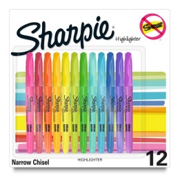 Sharpie® Pocket Highlighters, Assorted, Pack of 12