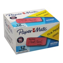 Paper Mate® Pink Pearl® Eraser, Large, Box of 12