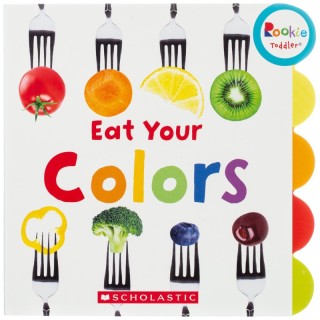 Scholastic Rookie Toddler® Board Book, Eat Your Colors