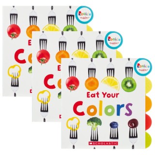 Scholastic Rookie Toddler® Board Book, Eat Your Colors, Pack of 3