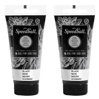 Speedball® Water-Soluble Block Printing Ink, 1.25 oz, Black, Pack of 2