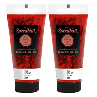 Speedball® Water-Soluble Block Printing Ink, 1.25 oz, Red, Pack of 2