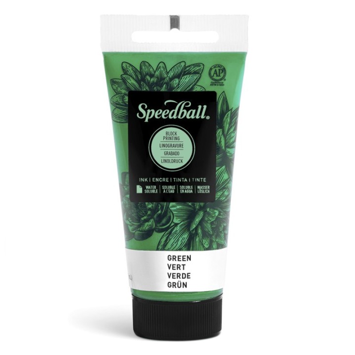 Speedball® Water-Soluble Block Printing Ink, 1.25 oz, Green